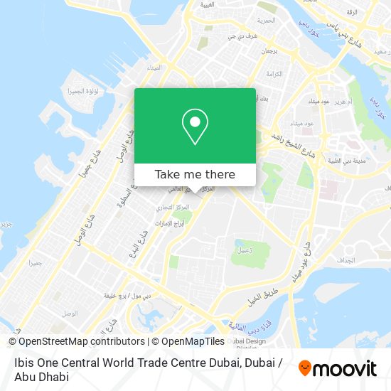 Ibis One Central World Trade Centre Dubai map
