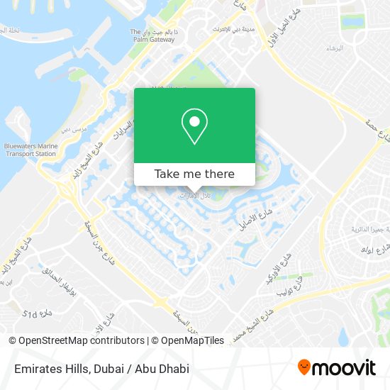 Emirates Hills map