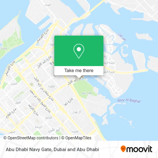 Abu Dhabi Navy Gate map