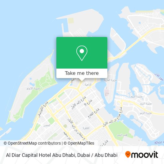 Al Diar Capital Hotel Abu Dhabi map