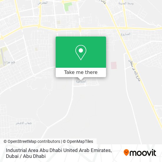 Industrial Area Abu Dhabi United Arab Emirates map