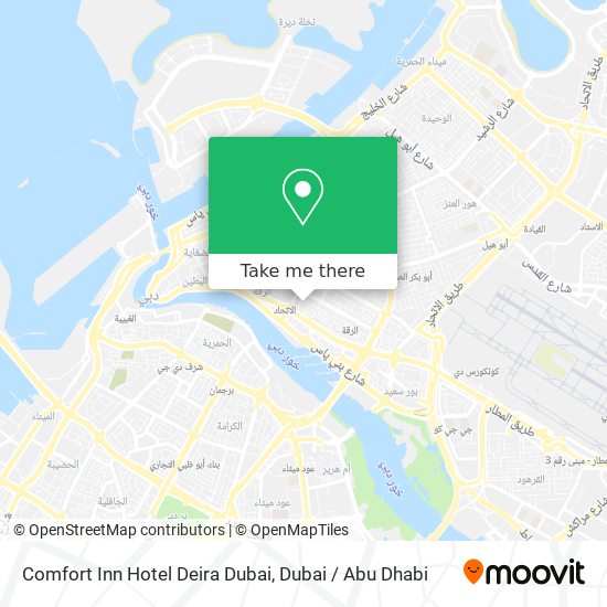Comfort Inn Hotel Deira Dubai map