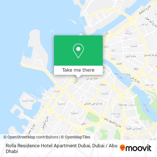 Rolla Residence Hotel Apartment Dubai map
