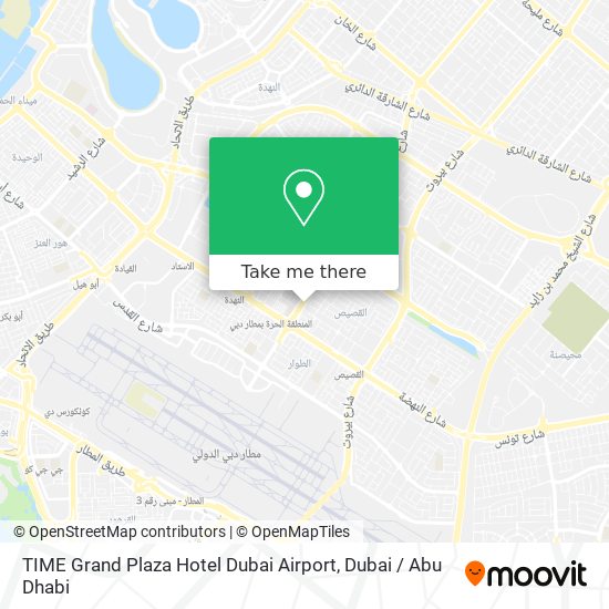 TIME Grand Plaza Hotel Dubai Airport map