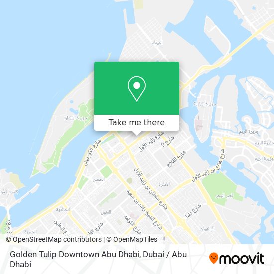 Golden Tulip Downtown Abu Dhabi map