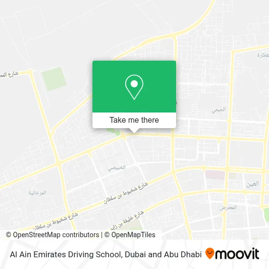 Al Ain Emirates Driving School map