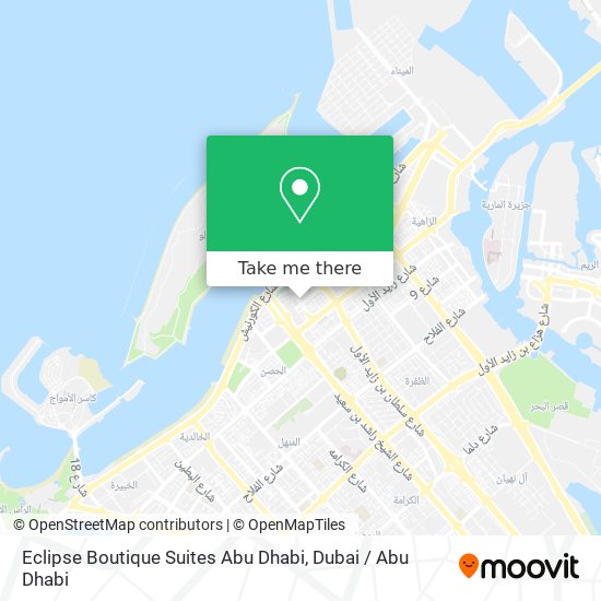 Eclipse Boutique Suites Abu Dhabi map