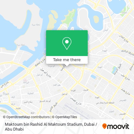 Maktoum bin Rashid Al Maktoum Stadium map