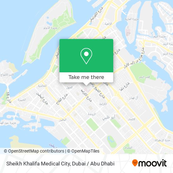 Sheikh Khalifa Medical City map