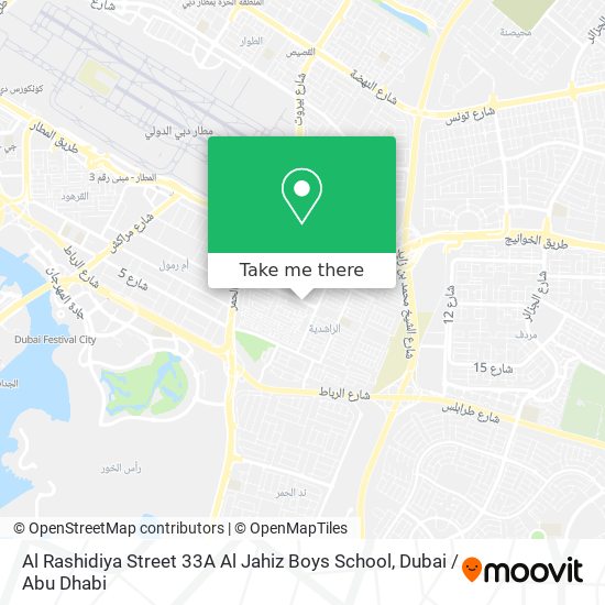 Al Rashidiya Street 33A Al Jahiz Boys School map