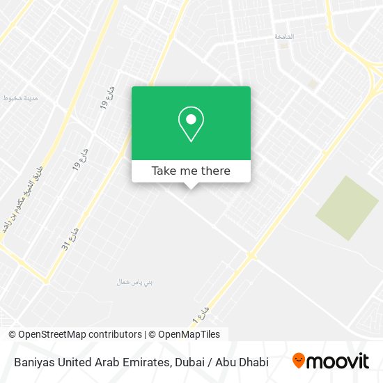 Baniyas United Arab Emirates map