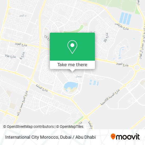 International City Morocco map