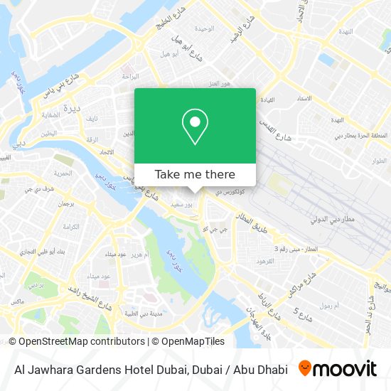 Al Jawhara Gardens Hotel Dubai map