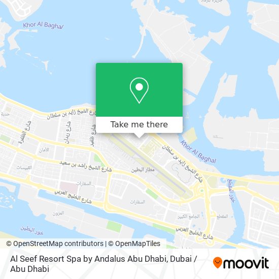 Al Seef Resort Spa by Andalus Abu Dhabi map