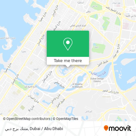 متنك برج دبي map