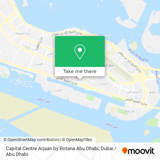 Capital Centre Arjaan by Rotana Abu Dhabi map