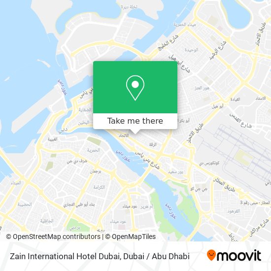 Zain International Hotel Dubai map