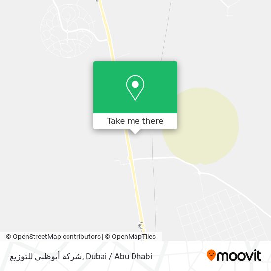 شركة أبوظبي للتوزيع map