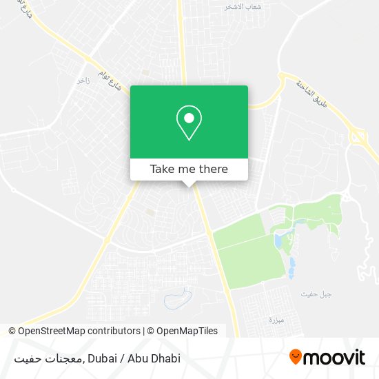 معجنات حفيت map