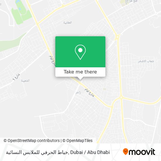 خياط الحرفي للملابس النسائية map