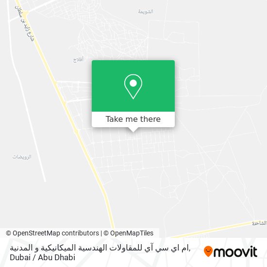 ام اي سي آي للمقاولات الهندسية الميكانيكية و المدنية map