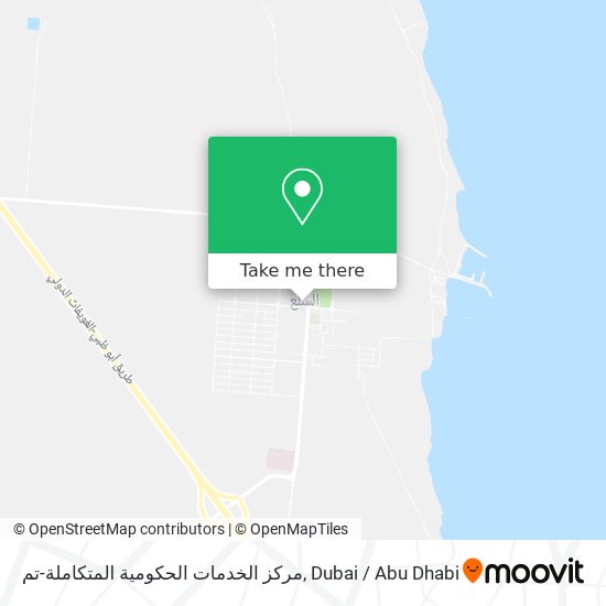 مركز الخدمات الحكومية المتكاملة-تم map