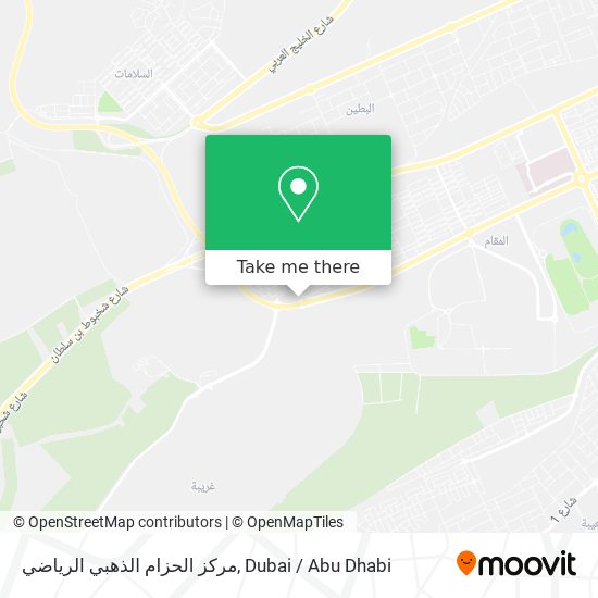 مركز الحزام الذهبي الرياضي map