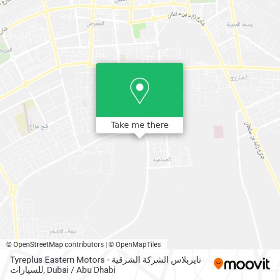 Tyreplus Eastern Motors - تايربلاس الشركة الشرقية للسيارات map