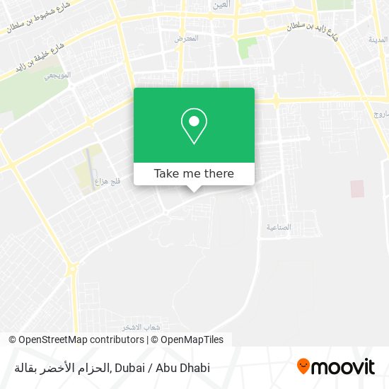 الحزام الأخضر بقالة map