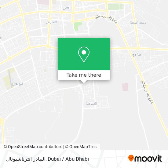 البيادر انترناشيونال map