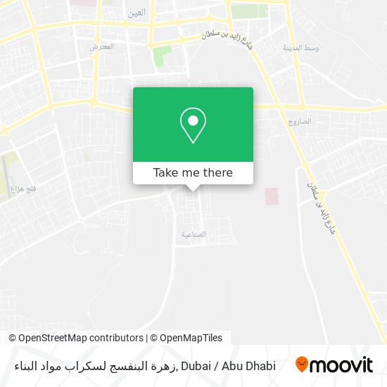 زهرة البنفسج لسكراب مواد البناء map