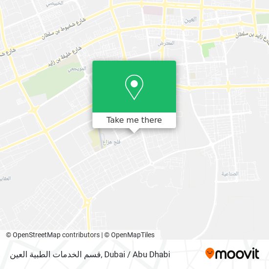 قسم الخدمات الطبية العين map