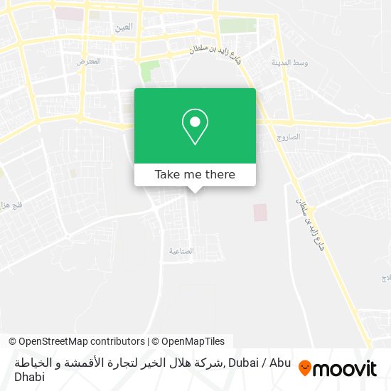 شركة هلال الخير لتجارة الأقمشة و الخياطة map