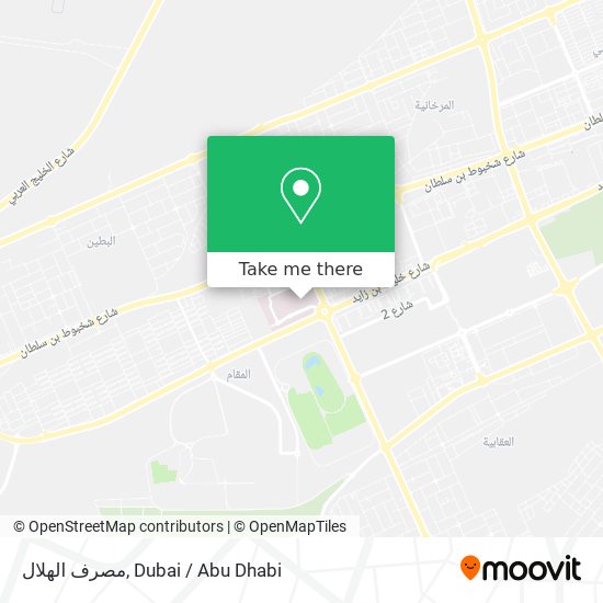 مصرف الهلال map