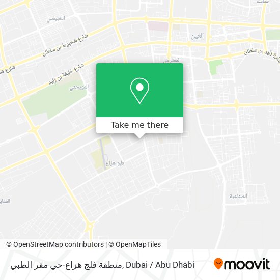 منطقة فلج هزاع-حي مقر الظبي map