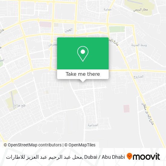 محل عبد الرحيم عبد العزيز للاطارات map