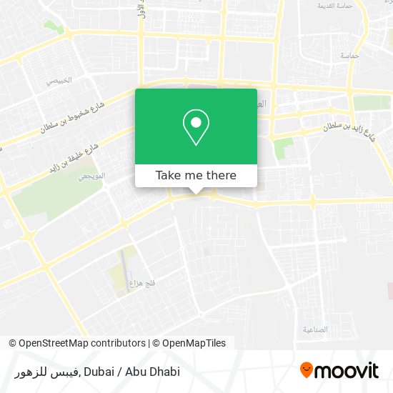 فيبس للزهور map