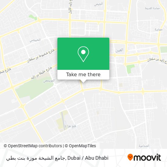 جامع الشيخة موزة بنت بطي map