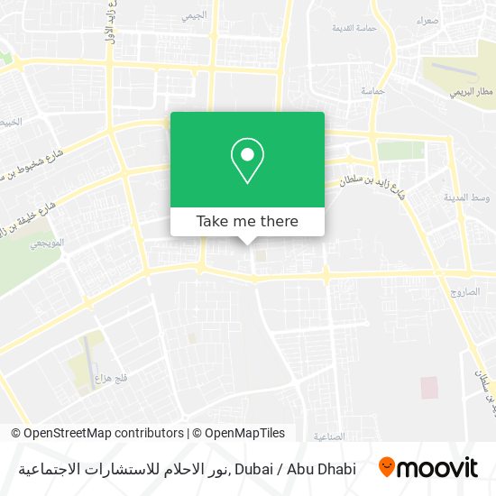 نور الاحلام للاستشارات الاجتماعية map