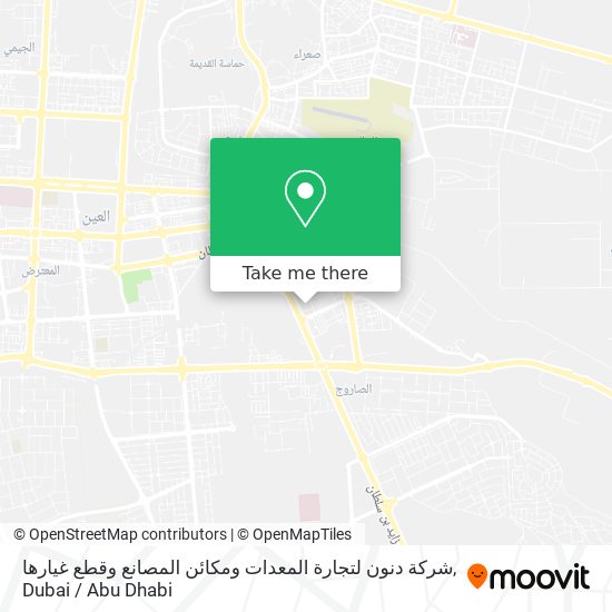 شركة دنون لتجارة المعدات ومكائن المصانع وقطع غيارها map