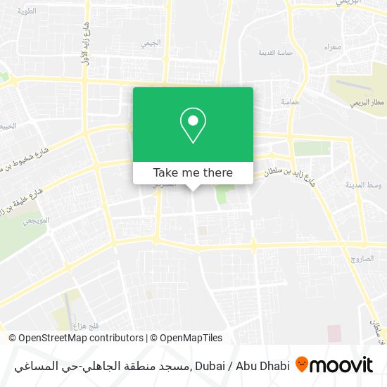مسجد منطقة الجاهلي-حي المساغي map