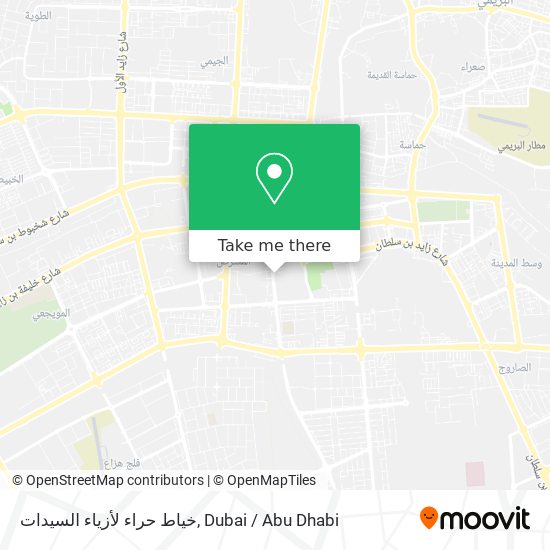 خياط حراء لأزياء السيدات map