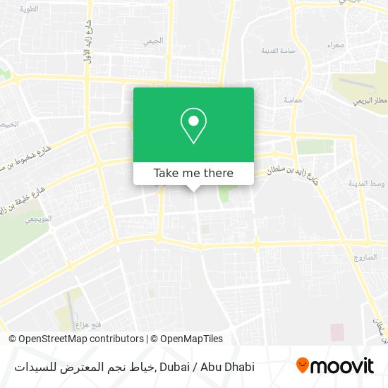 خياط نجم المعترض للسيدات map