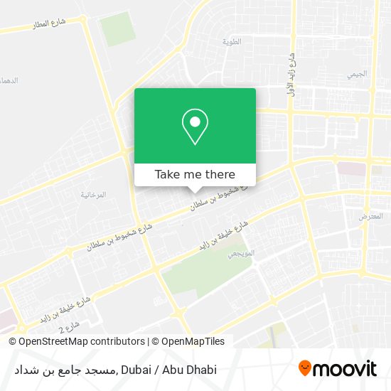 مسجد جامع بن شداد map