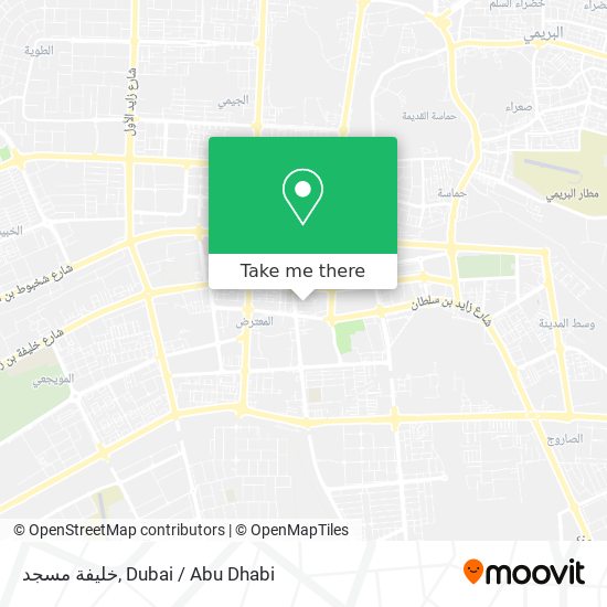 خليفة مسجد map