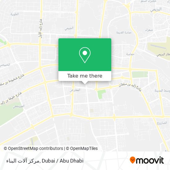 مركز آلات البناء map