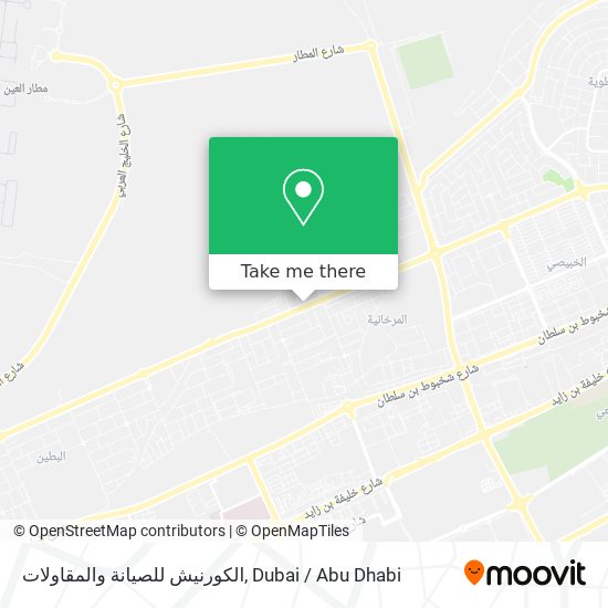 الكورنيش للصيانة والمقاولات map