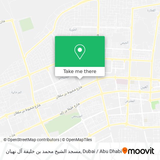 مسجد الشيخ محمد بن خليفة آل نهيان map