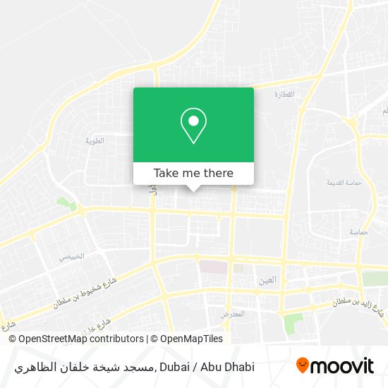 مسجد شيخة خلفان الظاهري map