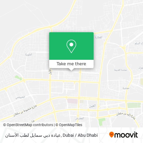 عيادة دبي سمايل لطب الأسنان map